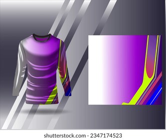Sports jersey and tshirt template sports design for football racing gaming jersey vector