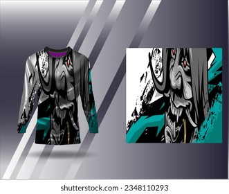 Sports jersey and tshirt template sports design for football racing gaming jersey vector