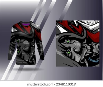 Sports jersey and tshirt template sports design for football racing gaming jersey vector