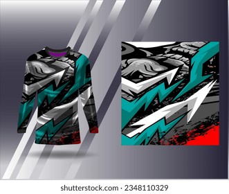 Sports jersey and tshirt template sports design for football racing gaming jersey vector