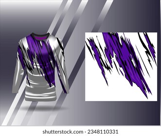 Sports jersey and tshirt template sports design for football racing gaming jersey vector