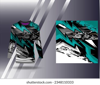 Sports jersey and tshirt template sports design for football racing gaming jersey vector