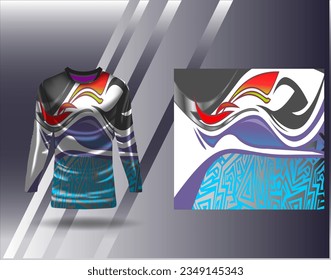 Sports jersey and tshirt template sports design for football racing gaming jersey vector
