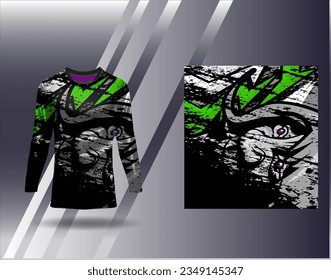 Sports jersey and tshirt template sports design for football racing gaming jersey vector