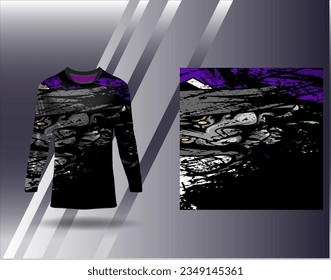 Sports jersey and tshirt template sports design for football racing gaming jersey vector
