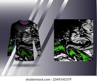 Sports jersey and tshirt template sports design for football racing gaming jersey vector