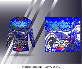 Sports jersey and tshirt template sports design for football racing gaming jersey vector