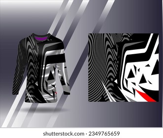 Sports jersey and tshirt template sports design for football racing gaming jersey vector