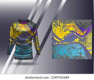 Sports jersey and tshirt template sports design for football racing gaming jersey vector