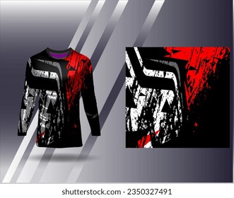 Sports jersey and tshirt template sports design for football racing gaming jersey vector