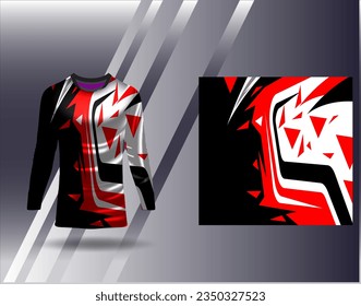 Sports jersey and tshirt template sports design for football racing gaming jersey vector