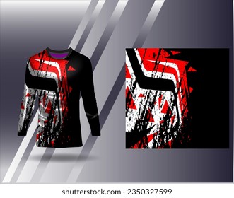 Sports jersey and tshirt template sports design for football racing gaming jersey vector