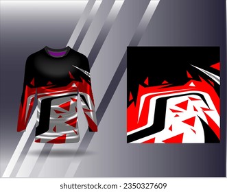 Sports jersey and tshirt template sports design for football racing gaming jersey vector