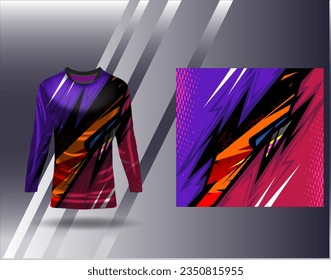 Sports jersey and tshirt template sports design for football racing gaming jersey vector