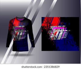 Sports jersey and tshirt template sports design for football racing gaming jersey vector