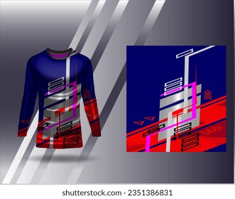 Sports jersey and tshirt template sports design for football racing gaming jersey vector