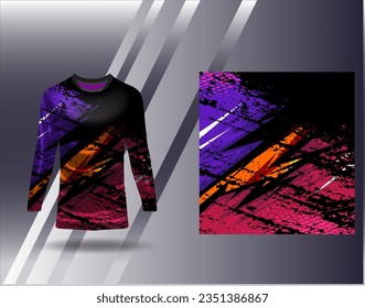 Sports jersey and tshirt template sports design for football racing gaming jersey vector