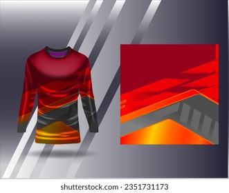 Sports jersey and tshirt template sports design for football racing gaming jersey vector