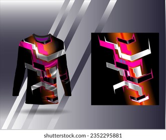 Sports jersey and tshirt template sports design for football racing gaming jersey vector