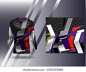 Sports jersey and tshirt template sports design for football racing gaming jersey vector