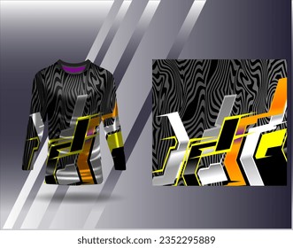 Sports jersey and tshirt template sports design for football racing gaming jersey vector