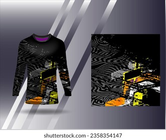 Sports jersey and tshirt template sports design for football racing gaming jersey vector