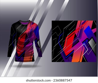 Sports jersey and tshirt template sports design for football racing gaming jersey vector