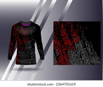 Sports jersey and tshirt template sports design for football racing gaming jersey vector