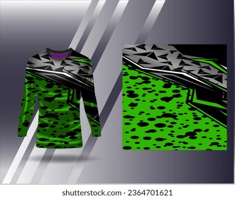 Sports jersey and tshirt template sports design for football racing gaming jersey vector