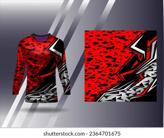 Sports jersey and tshirt template sports design for football racing gaming jersey vector