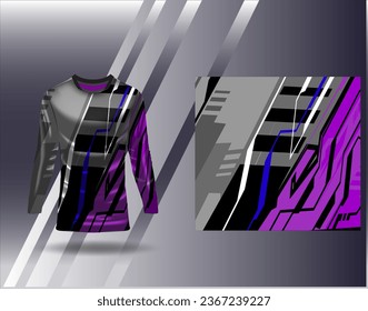 Sports jersey and tshirt template sports design for football racing gaming jersey vector	