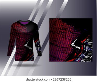 Sports jersey and tshirt template sports design for football racing gaming jersey vector	