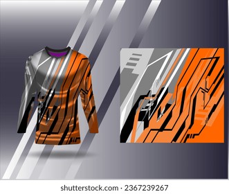 Sports jersey and tshirt template sports design for football racing gaming jersey vector	