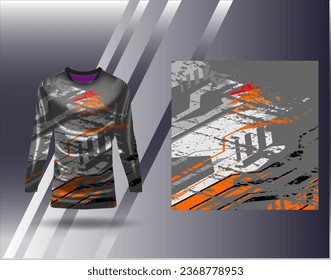 Sports jersey and tshirt template sports design for football racing gaming jersey vector