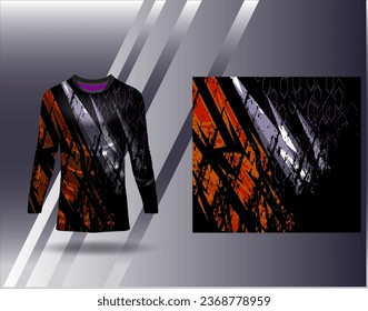 Sports jersey and tshirt template sports design for football racing gaming jersey vector