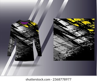 Sports jersey and tshirt template sports design for football racing gaming jersey vector