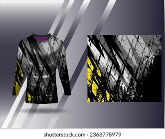 Sports jersey and tshirt template sports design for football racing gaming jersey vector