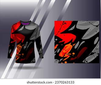 Sports jersey and tshirt template sports design for football racing gaming jersey vector