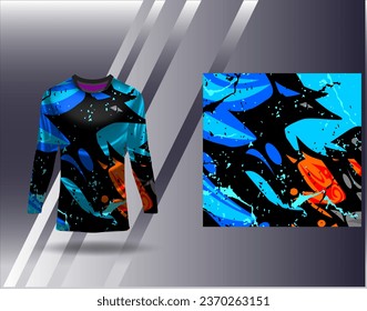Sports jersey and tshirt template sports design for football racing gaming jersey vector