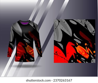 Sports jersey and tshirt template sports design for football racing gaming jersey vector