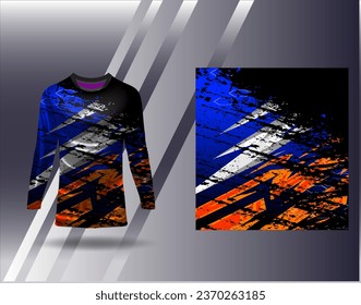 Sports jersey and tshirt template sports design for football racing gaming jersey vector