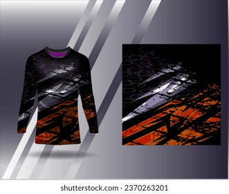 Sports jersey and tshirt template sports design for football racing gaming jersey vector