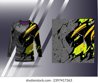 Sports jersey and tshirt template sports design for football racing gaming jersey vector