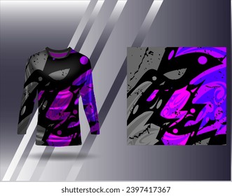 Sports jersey and tshirt template sports design for football racing gaming jersey vector