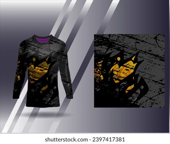 Sports jersey and tshirt template sports design for football racing gaming jersey vector