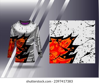 Sports jersey and tshirt template sports design for football racing gaming jersey vector