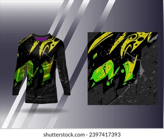 Sports jersey and tshirt template sports design for football racing gaming jersey vector