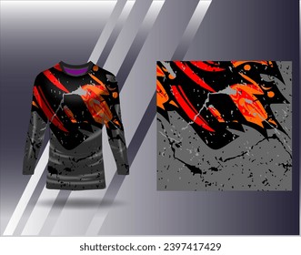 Sports jersey and tshirt template sports design for football racing gaming jersey vector