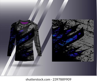 Sports jersey and tshirt template sports design for football racing gaming jersey vector