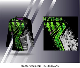 Sports jersey and tshirt template sports design for football racing gaming jersey vector